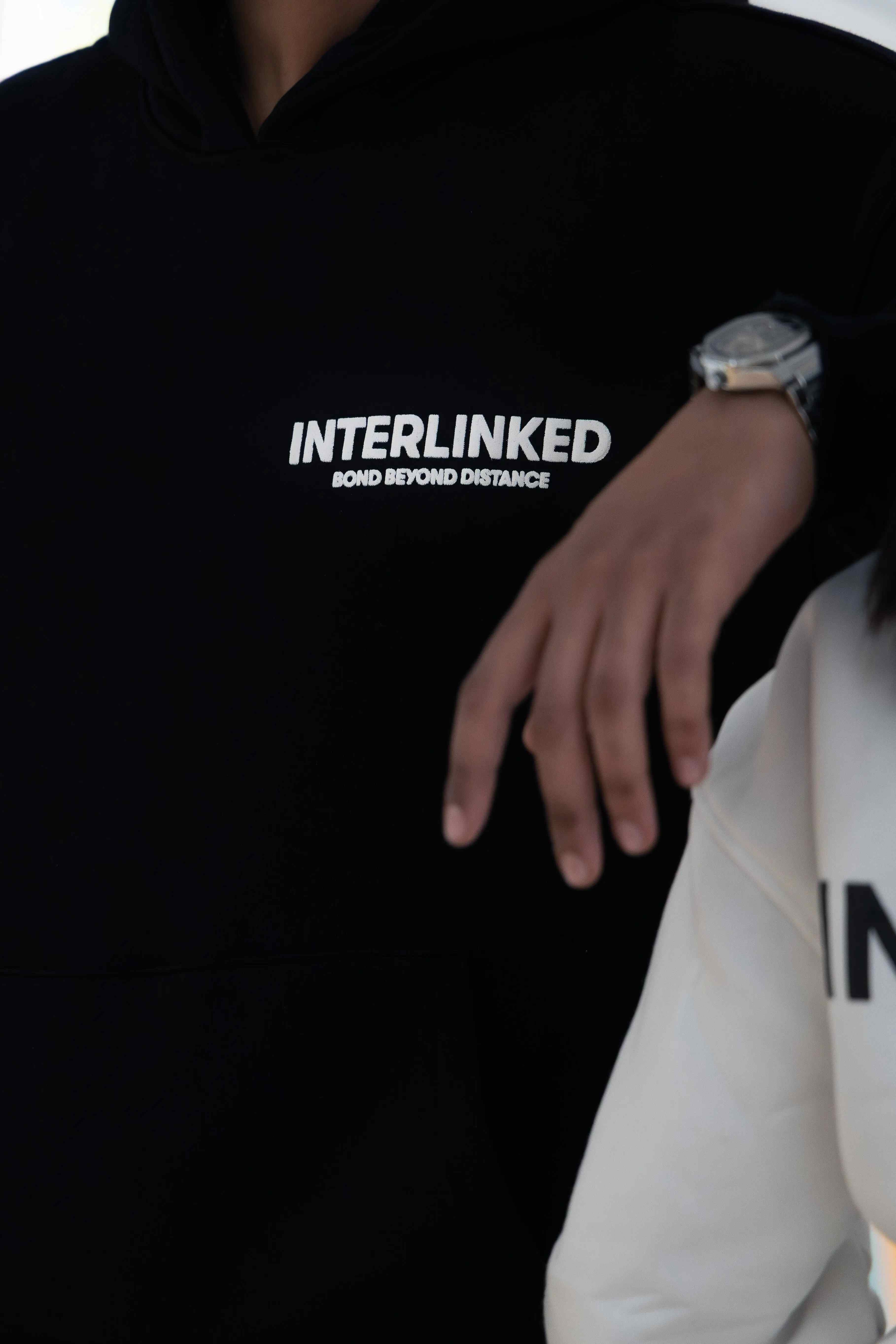 Sweat à capuche Interlinked - Eclipse INTERLINKED BLACK