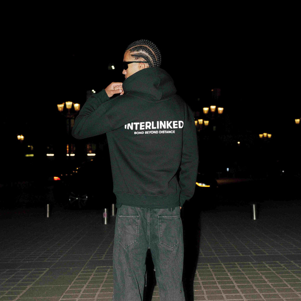 Sweat à capuche Interlinked - Eclipse INTERLINKED BLACK