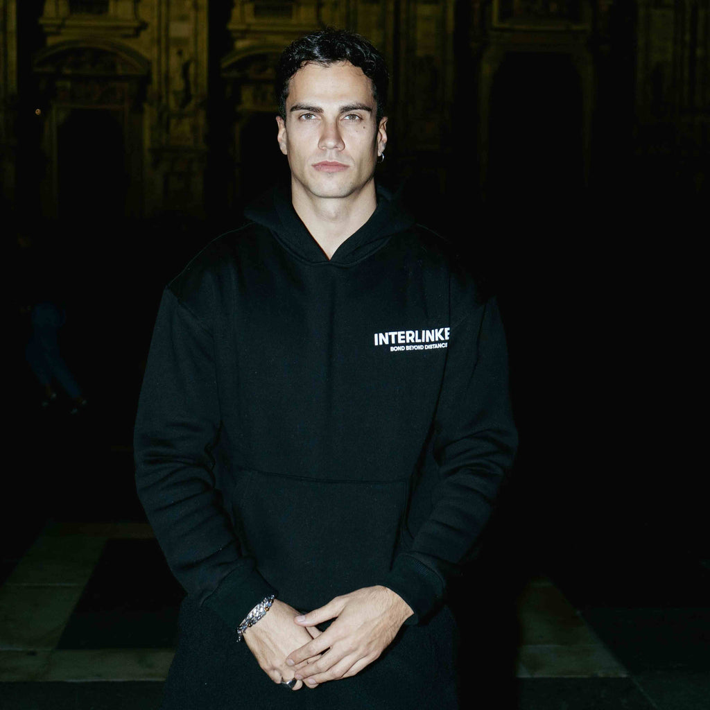 Sweat à capuche Interlinked - Eclipse INTERLINKED BLACK