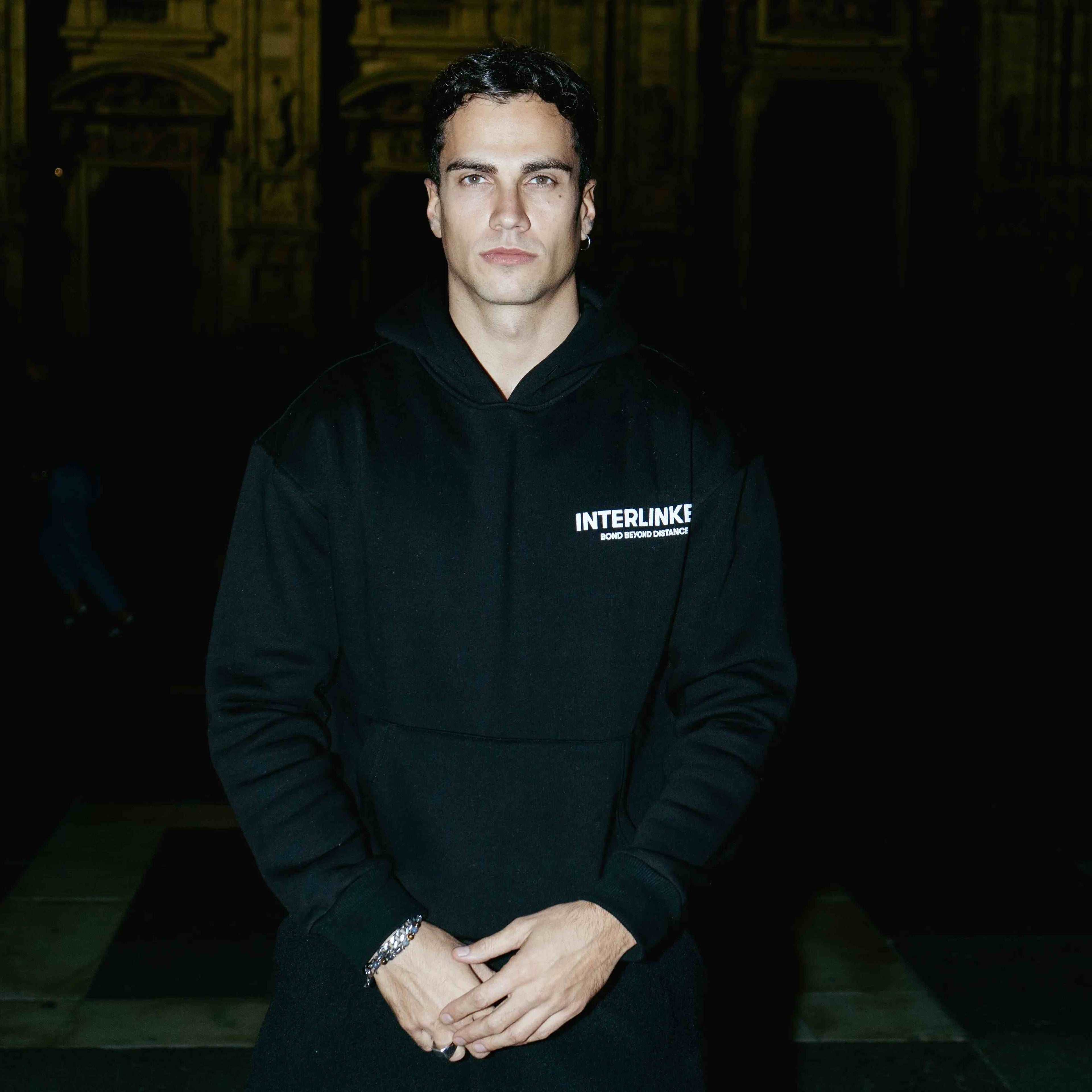 Sweat à capuche Interlinked - Eclipse INTERLINKED BLACK